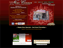 Tablet Screenshot of newcornerrestaurant.com